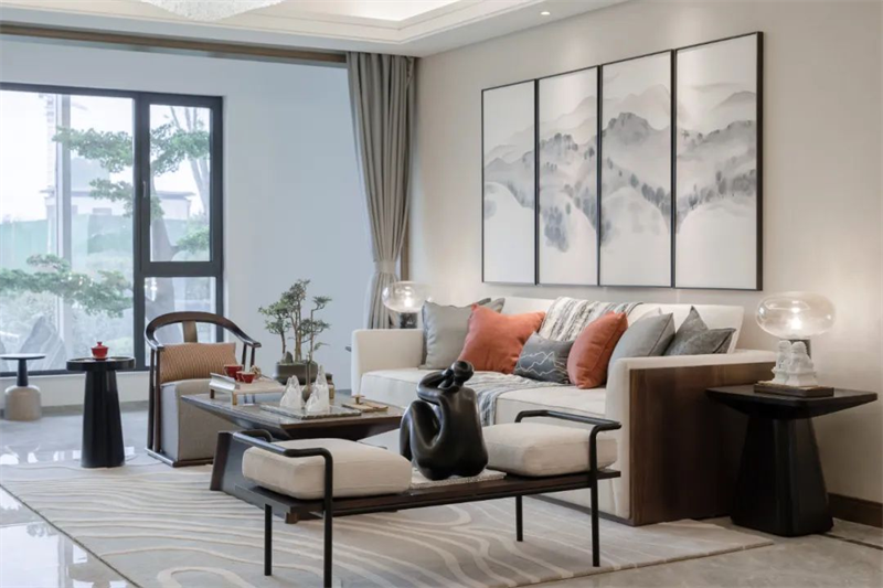 142㎡新中式大宅，把家住成了一幅水墨畫(huà)！每一幀都是風(fēng)雅！